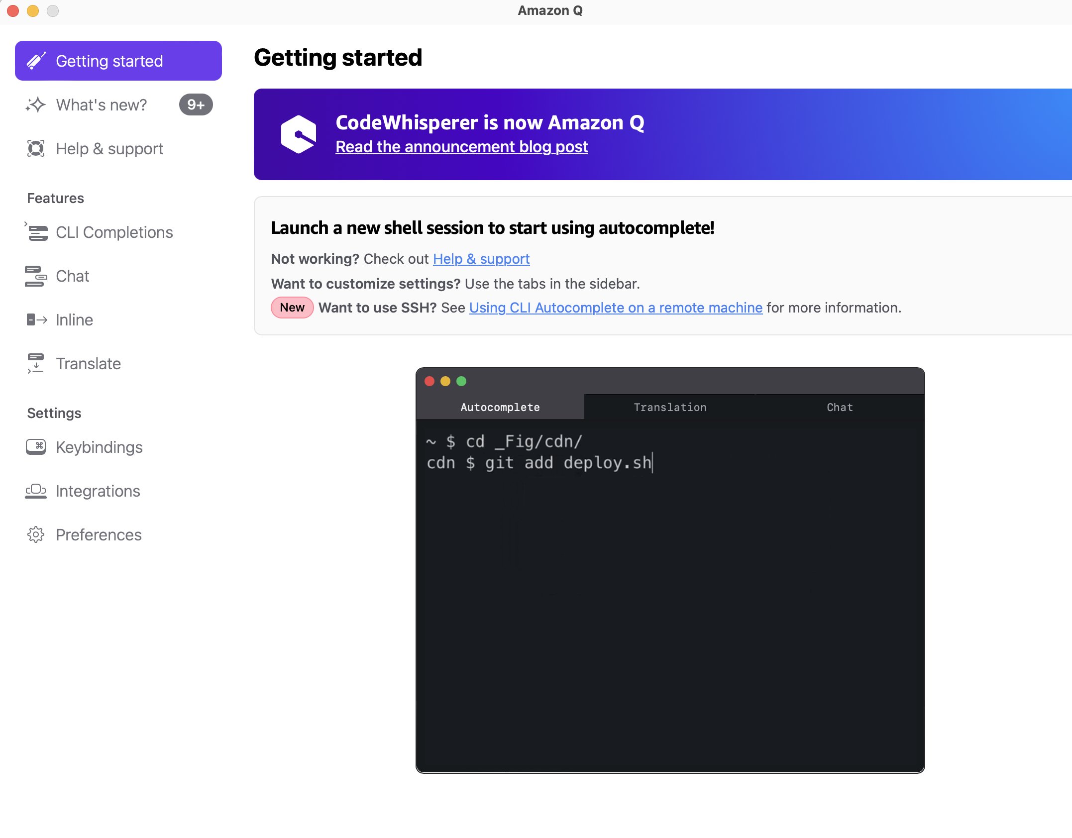 Amazon Q CLI